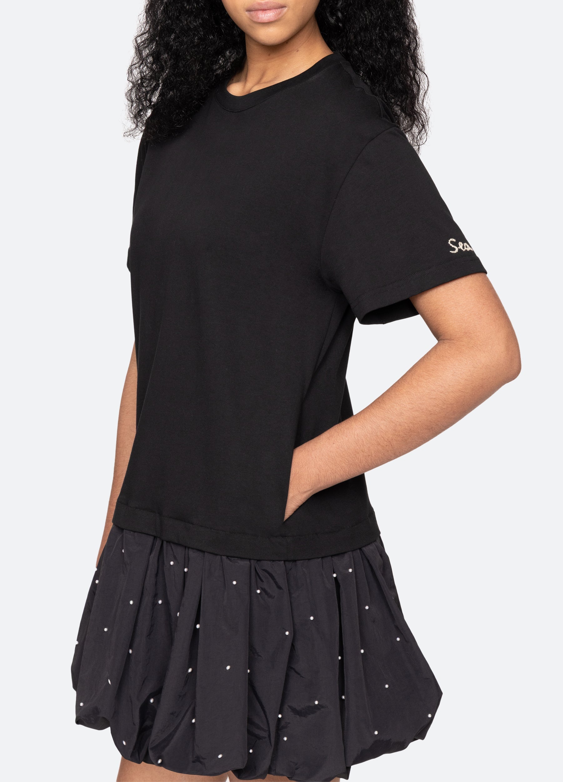 Sea New York Alberta Combo Dress - Black