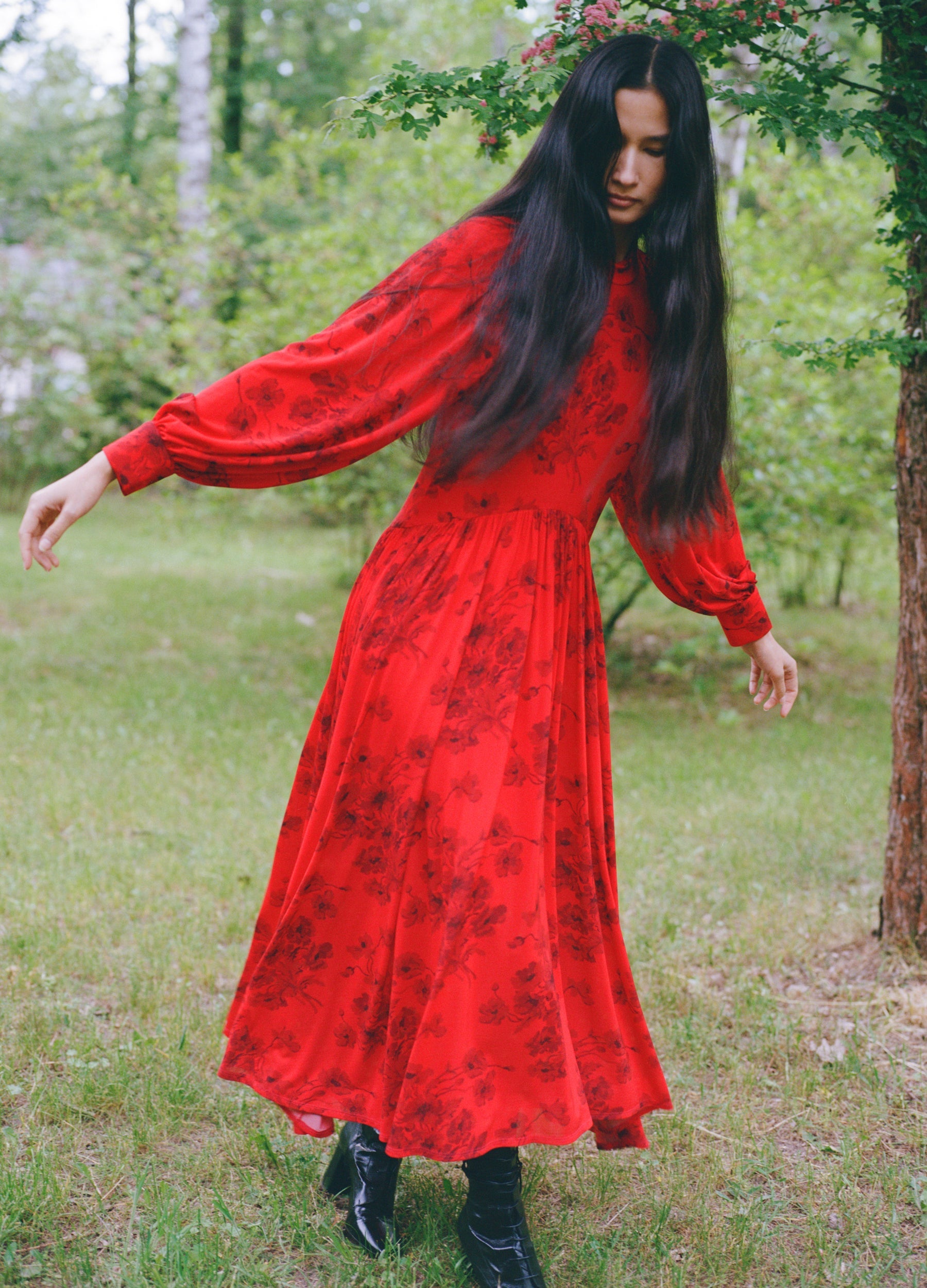 Sea New York Cornelia L/S Dress - Red