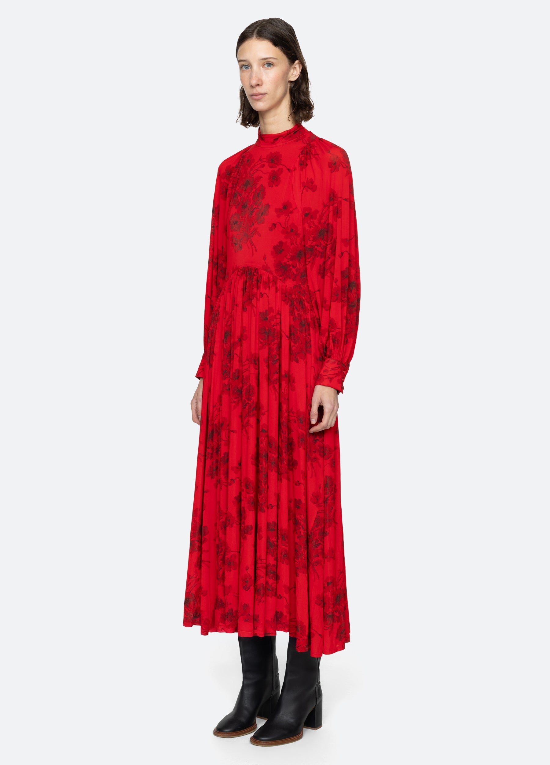 Sea New York Cornelia L/S Dress - Red