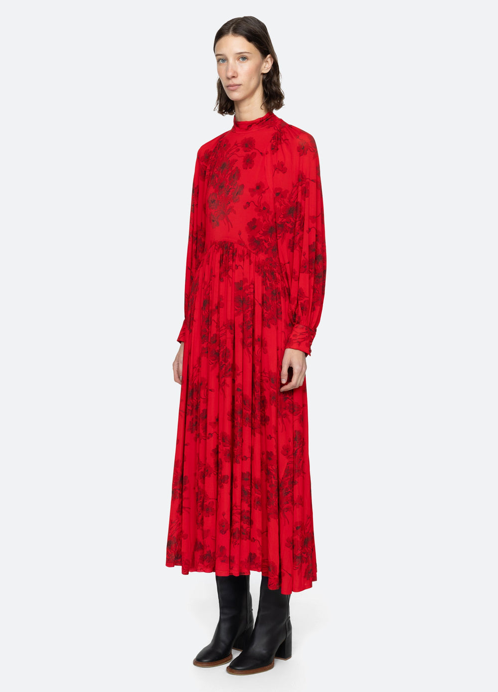 Sea New York Cornelia L/S Dress - Red