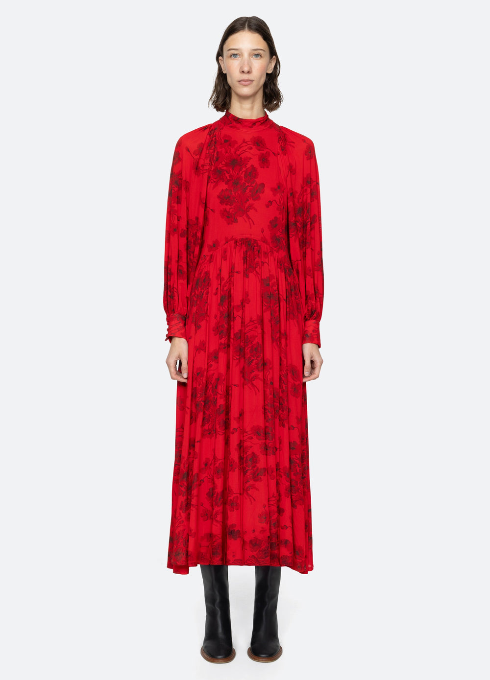 Sea New York Cornelia L/S Dress - Red