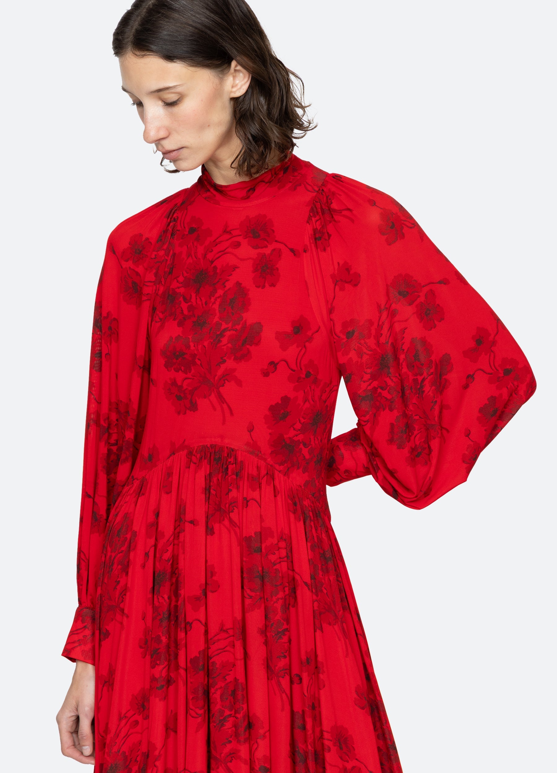 Sea New York Cornelia L/S Dress - Red