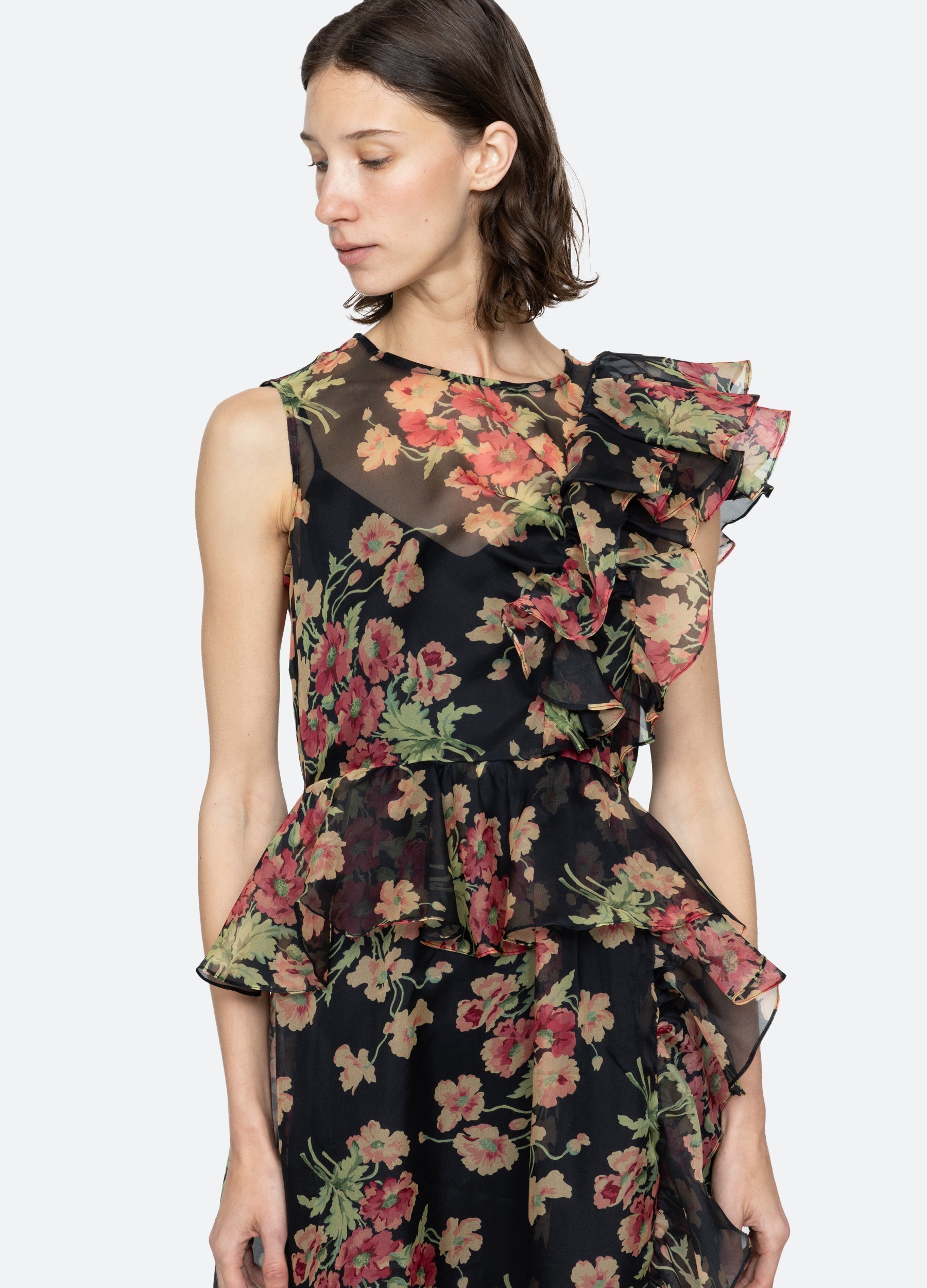 Sea New York Cornelia Midi Dress - Black