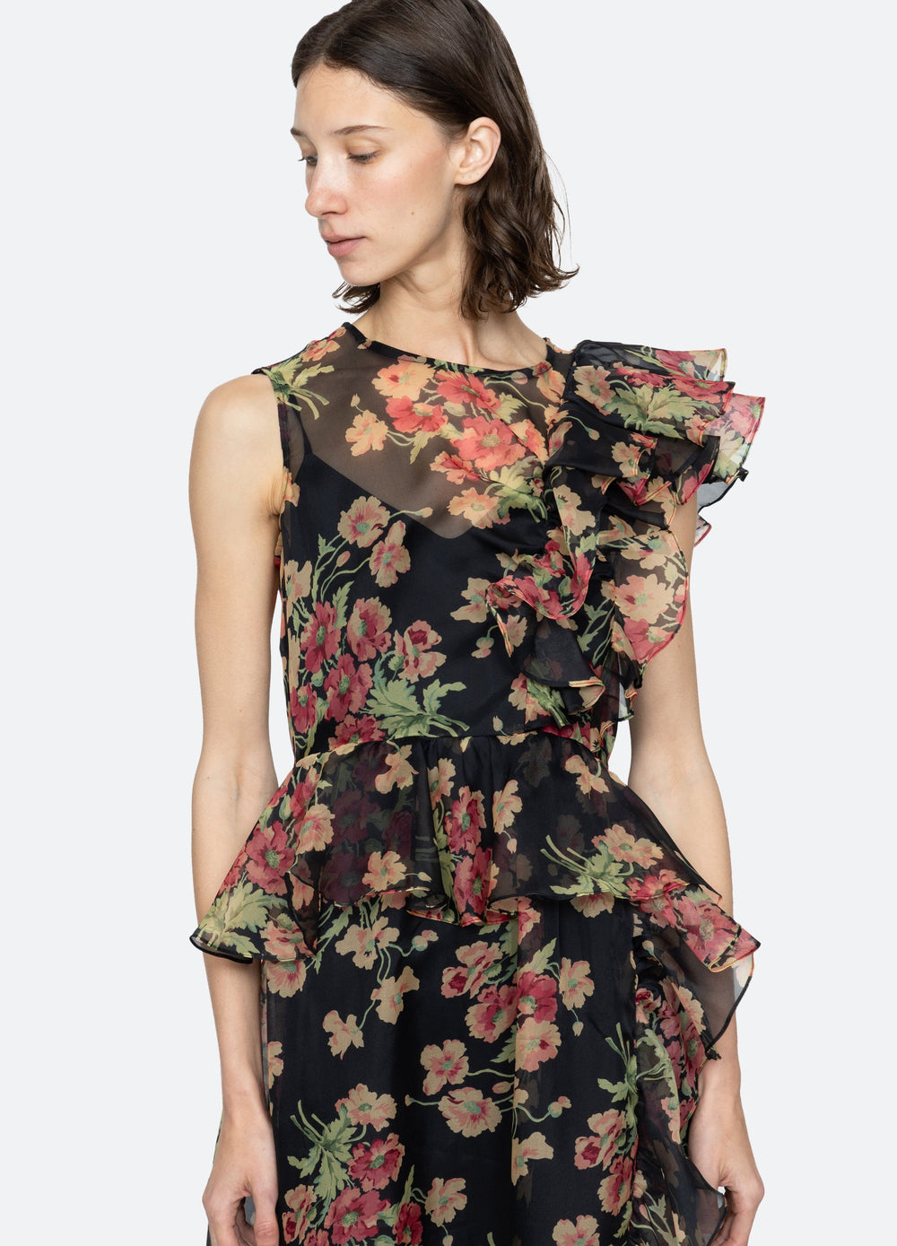 Sea New York Cornelia Midi Dress - Black