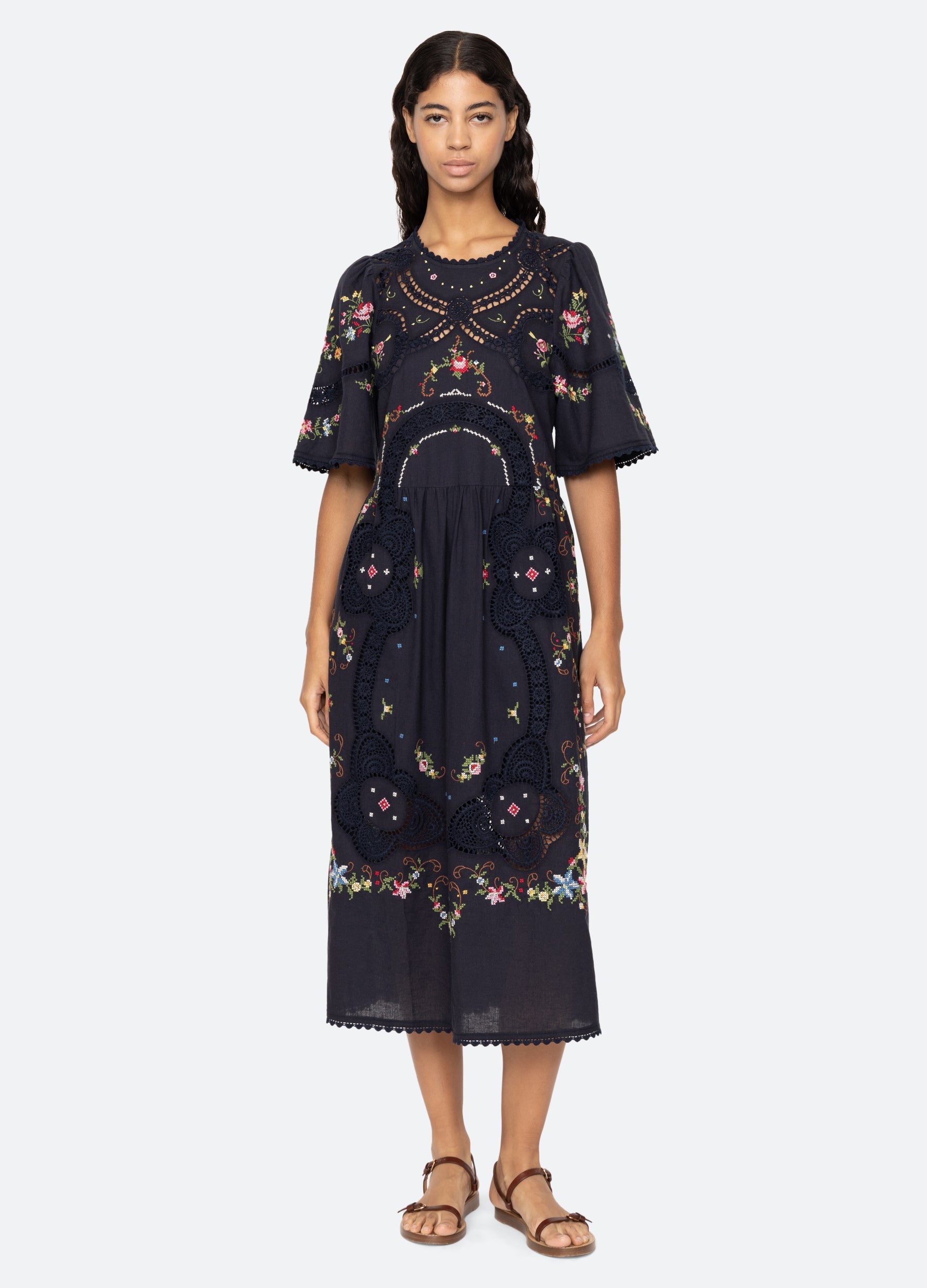 Sea New York Edwina S/S Dress - Navy