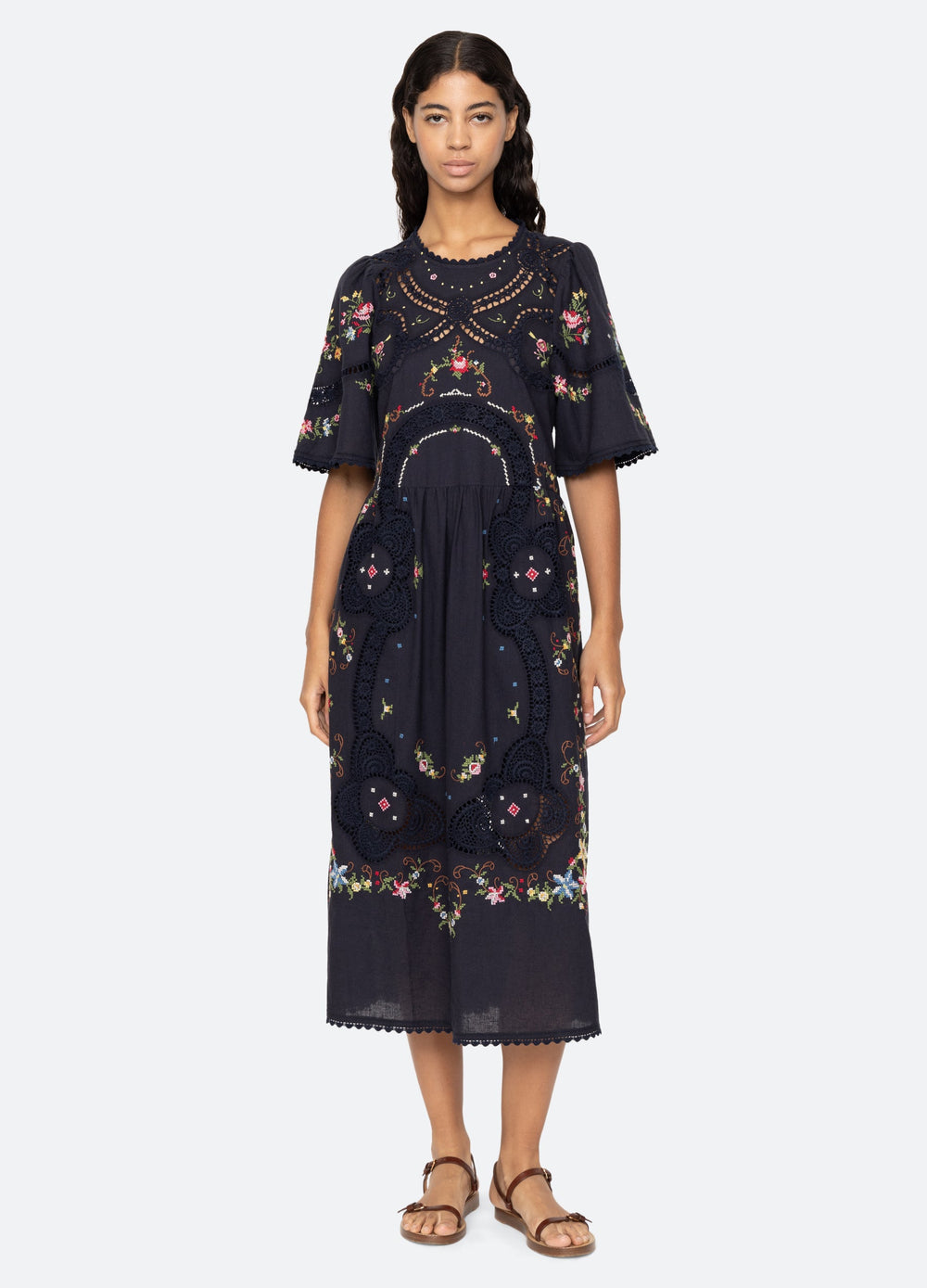 Sea New York Edwina S/S Dress - Navy