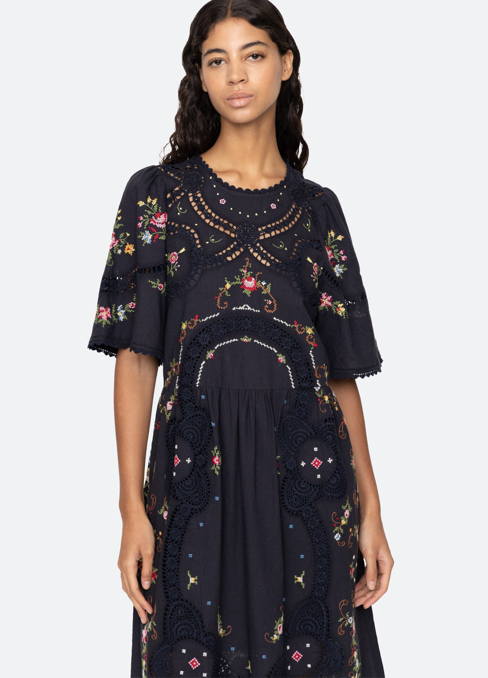 Sea New York Edwina S/S Dress - Navy
