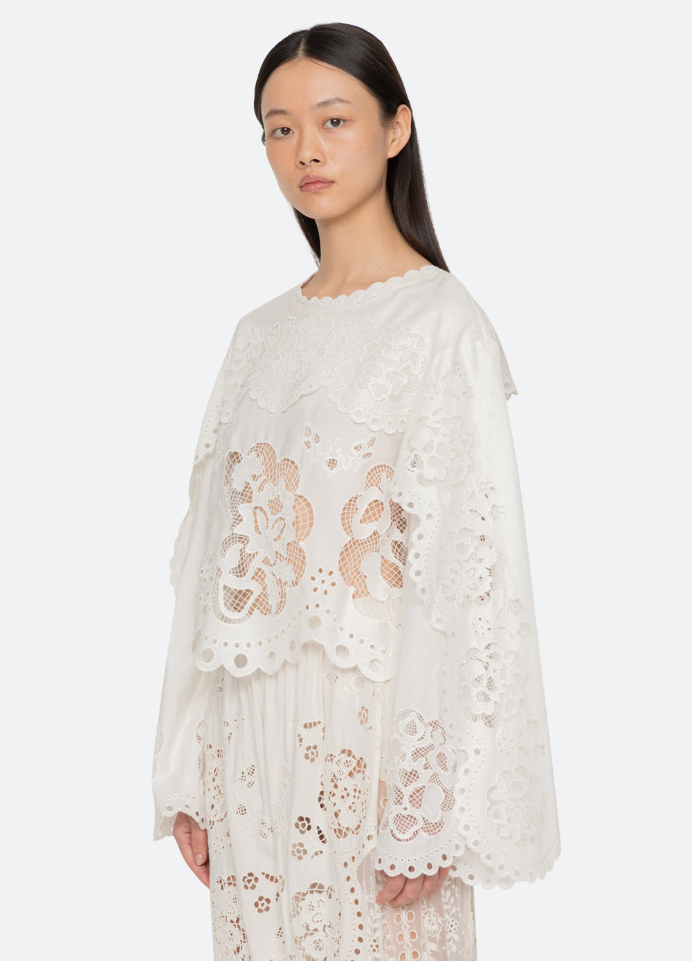 Sea New York Gardener L/S Top - White