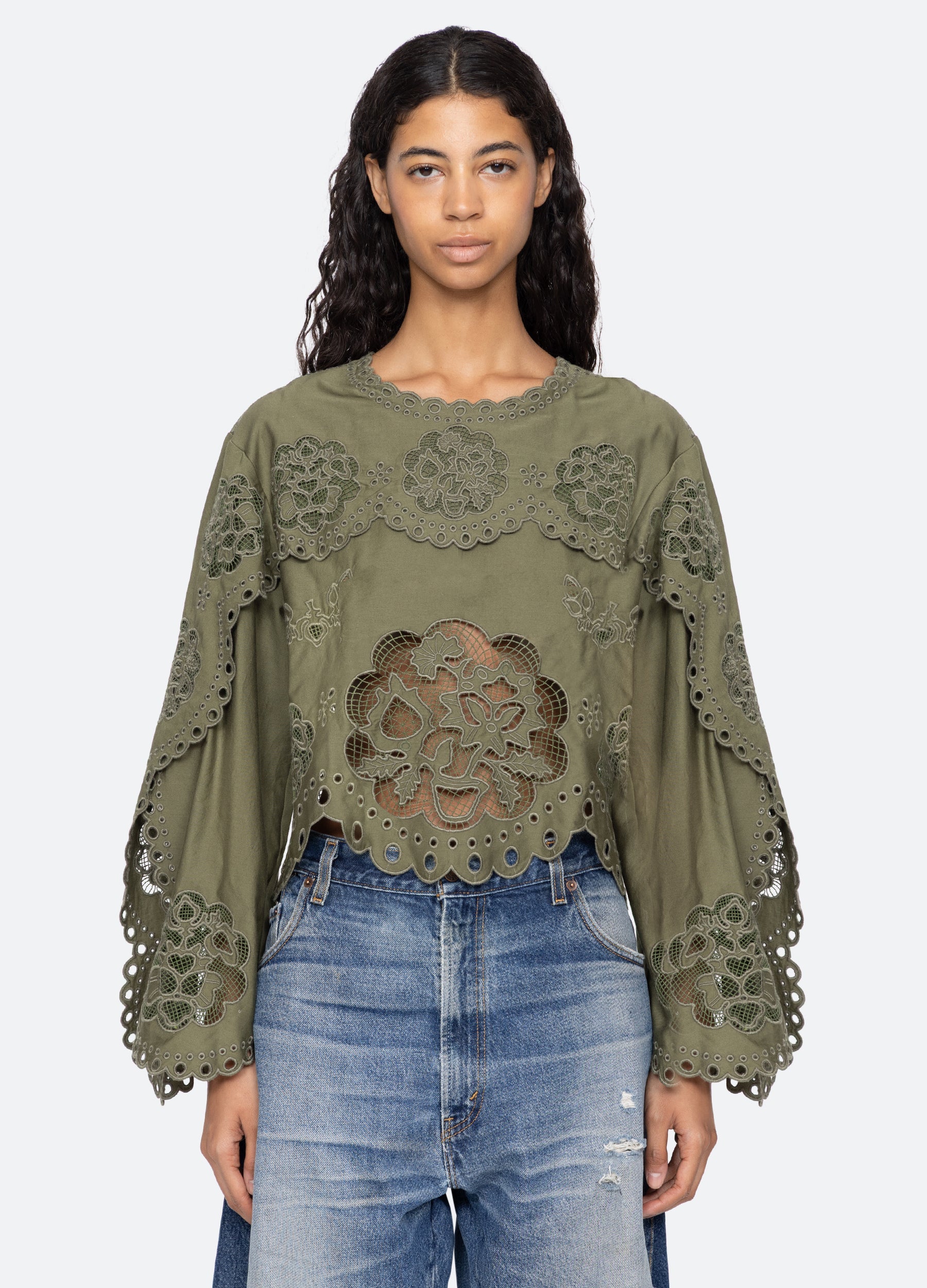 Sea New York Gardener L/S Top - White