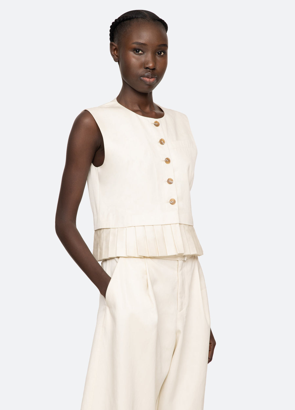 Sea New York Angelina Vest - Bone