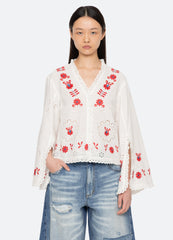 Sea New York Catharina L/S Top - Cream