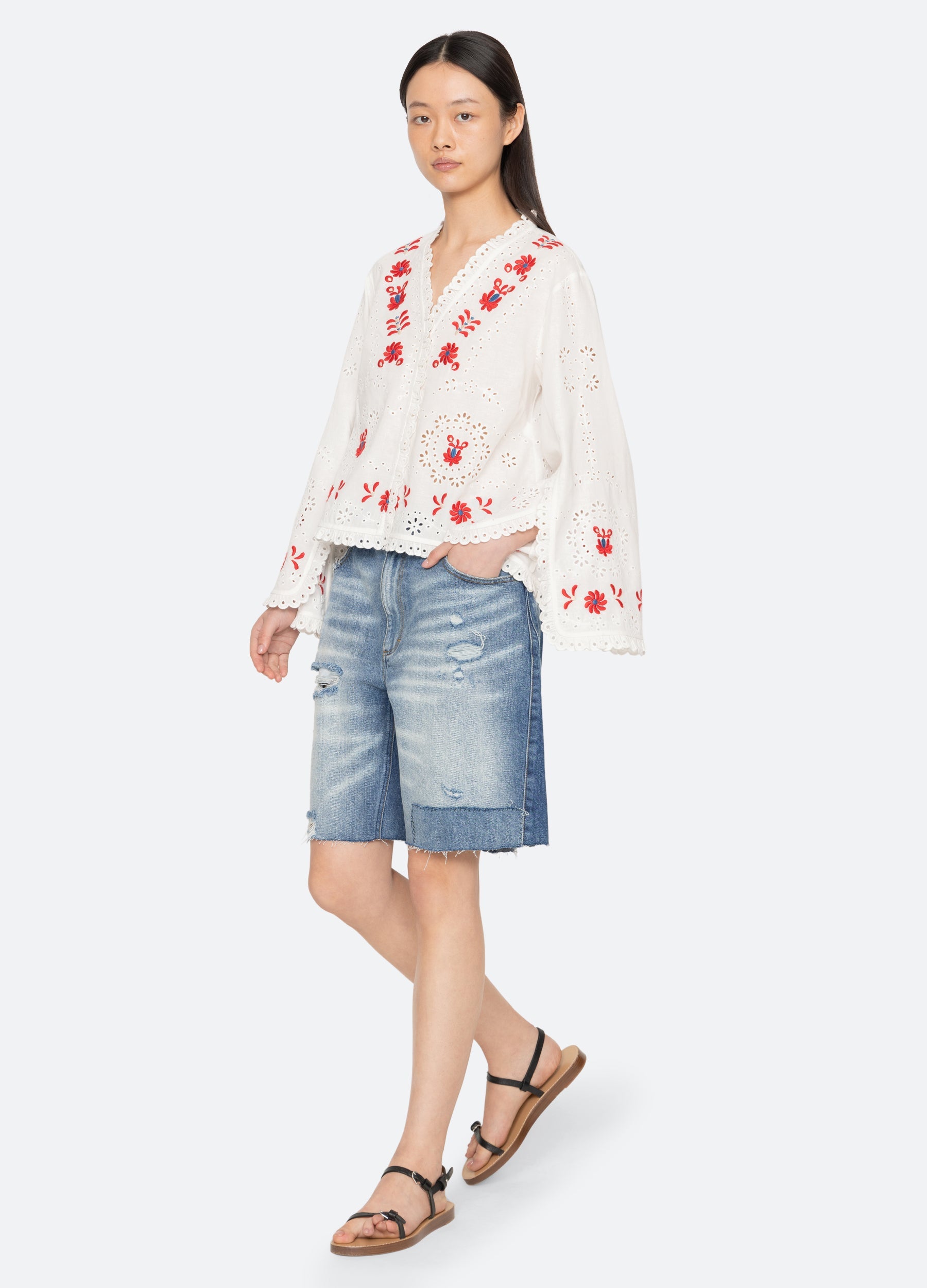 Sea New York Catharina L/S Top - Cream
