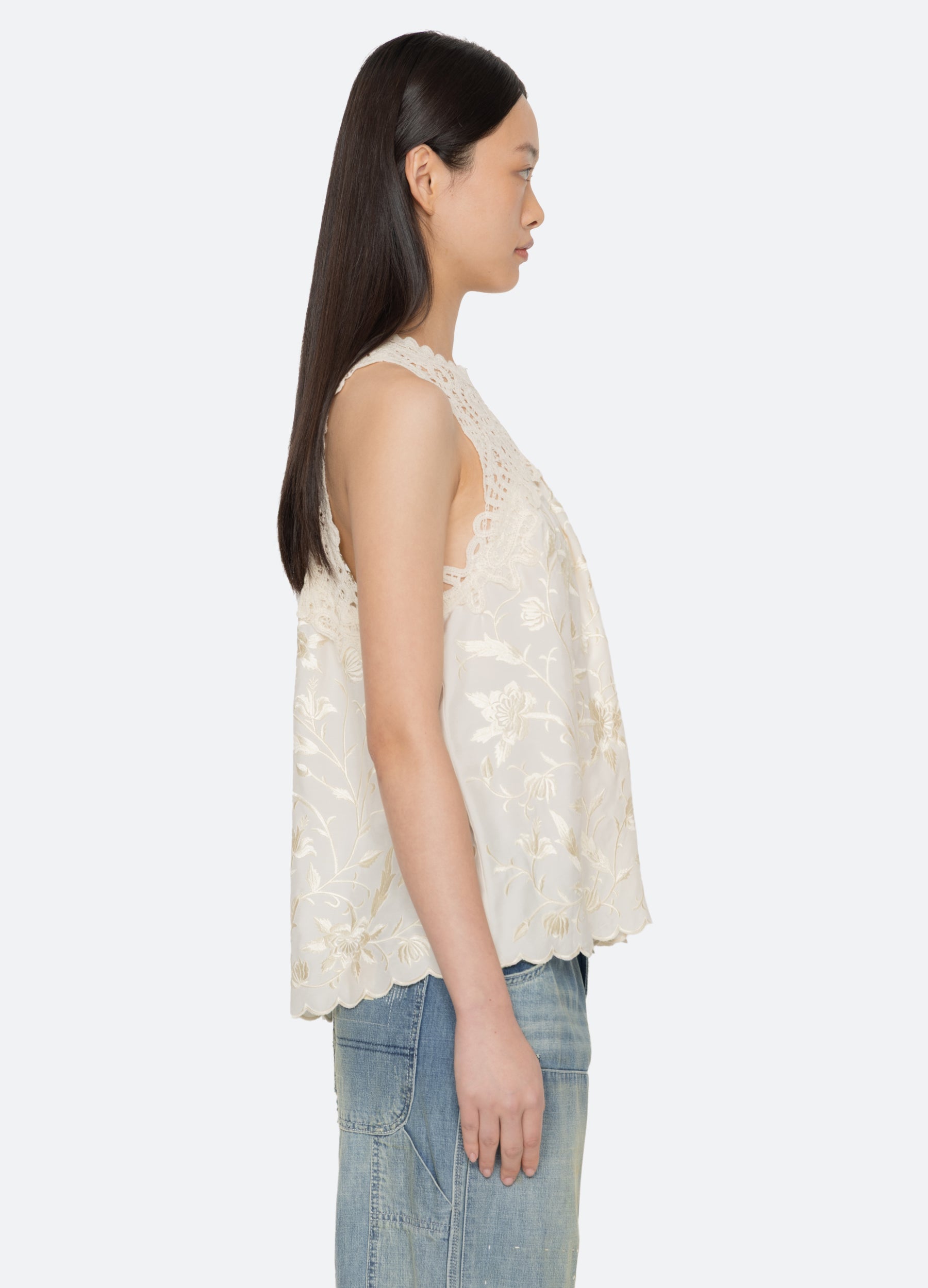 Sea New York Alina Tank - Cream