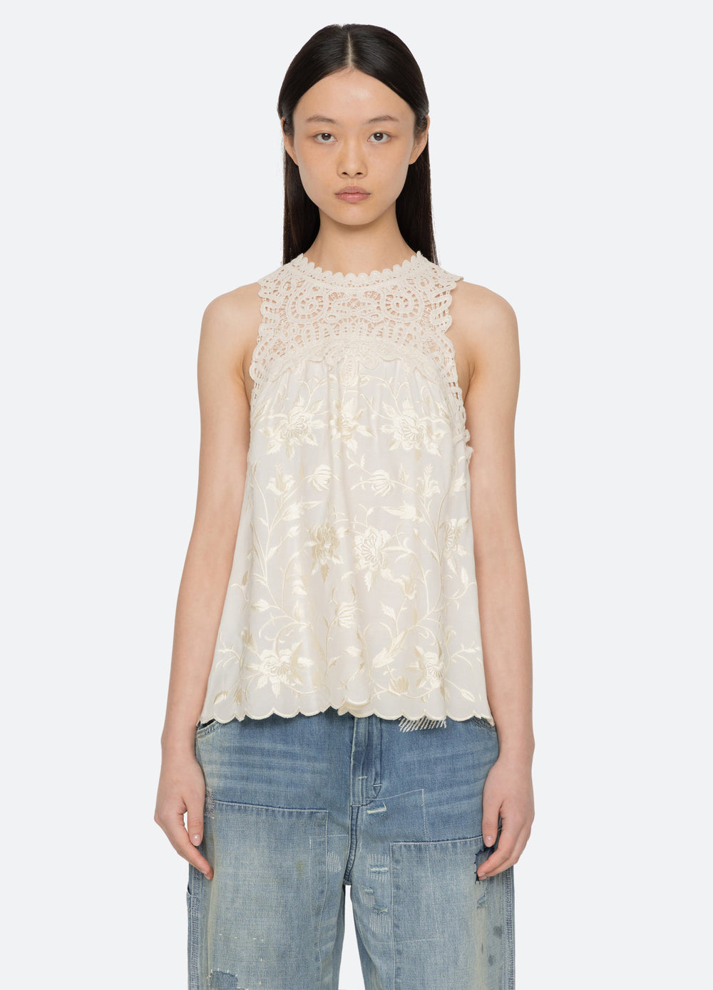 Sea New York Alina Tank - Cream