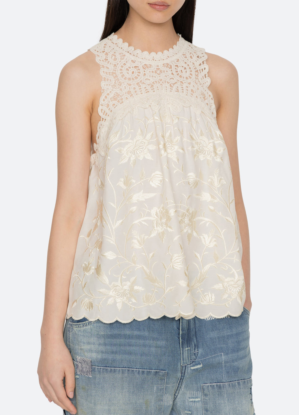 Sea New York Alina Tank - Cream