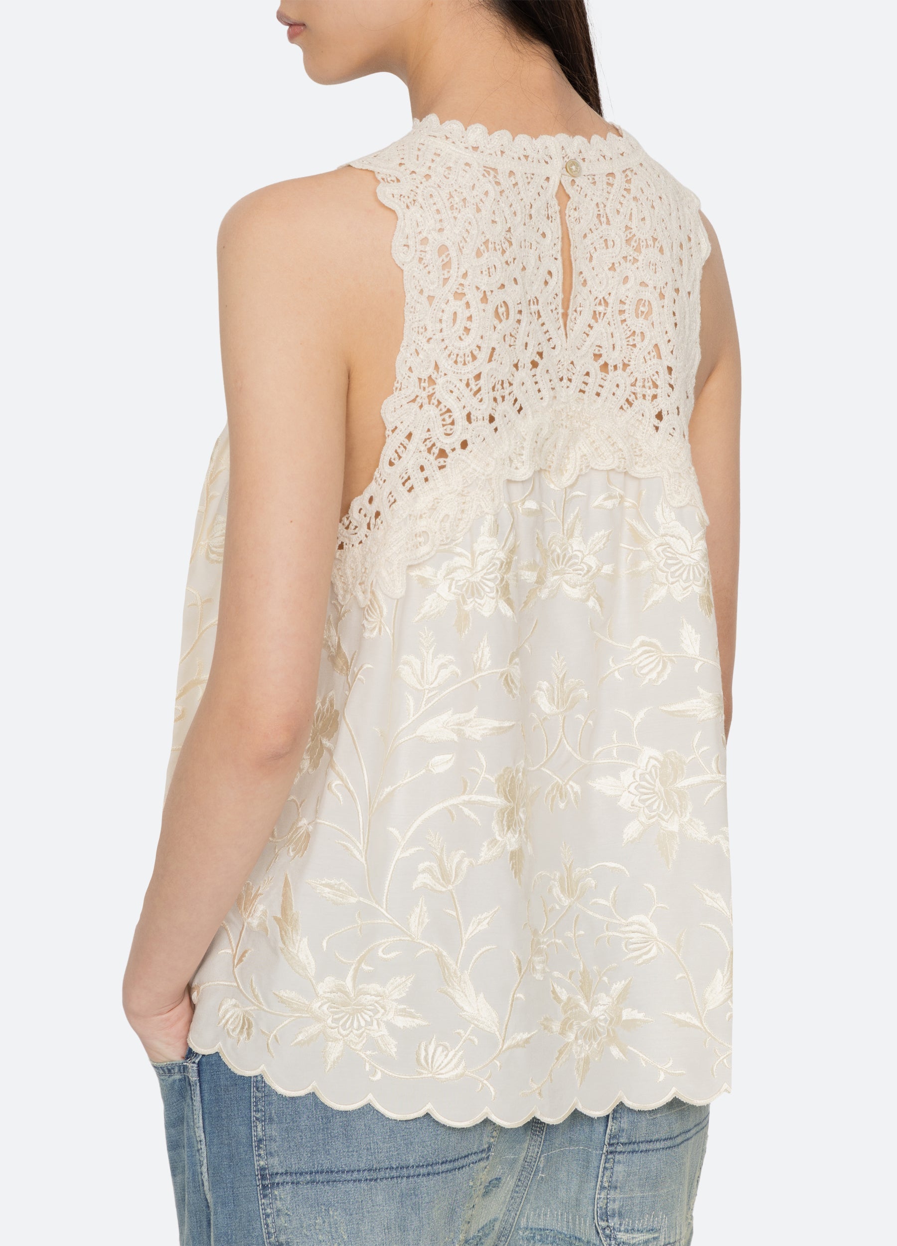 Sea New York Alina Tank - Cream