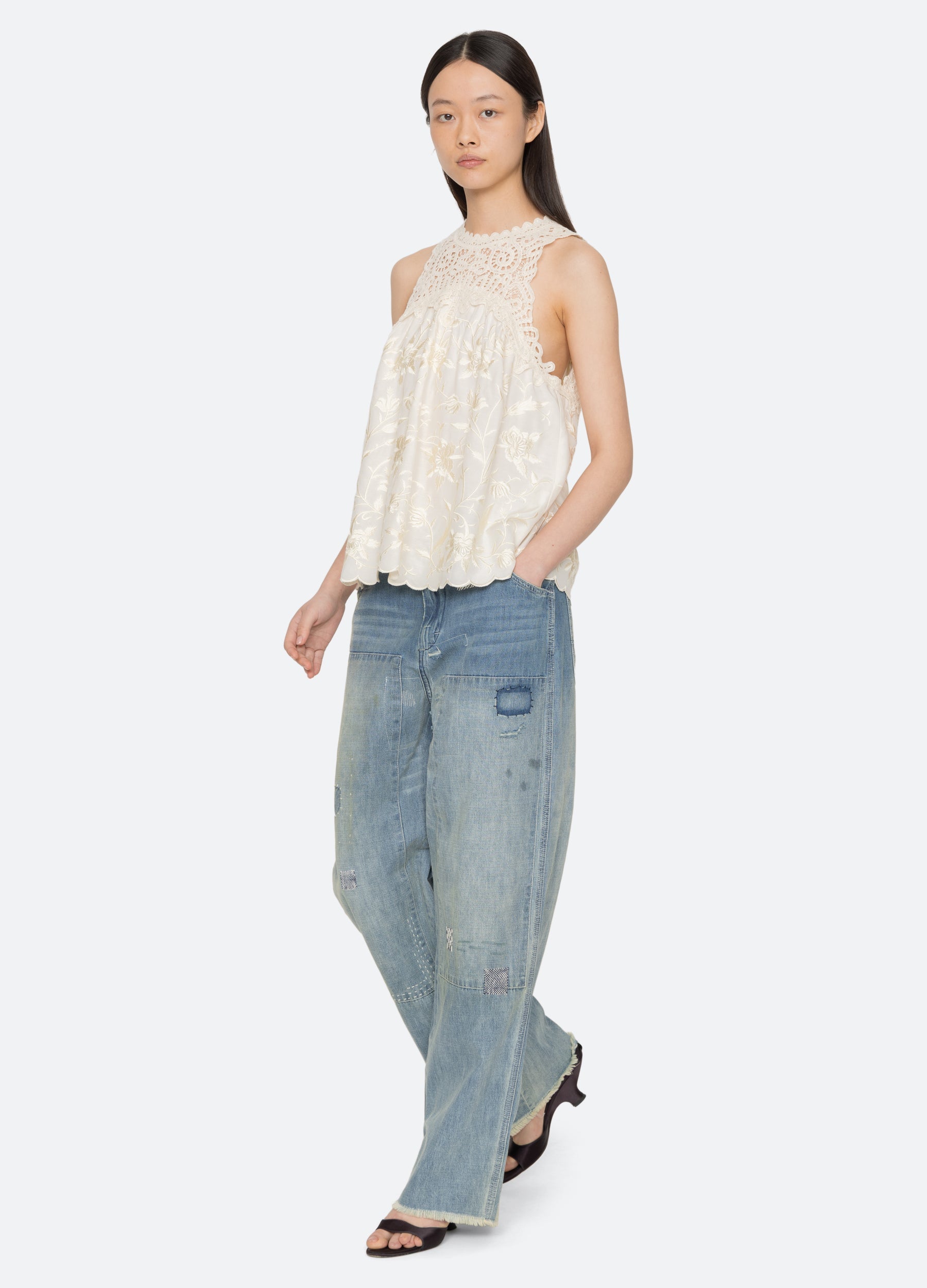 Sea New York Alina Tank - Cream