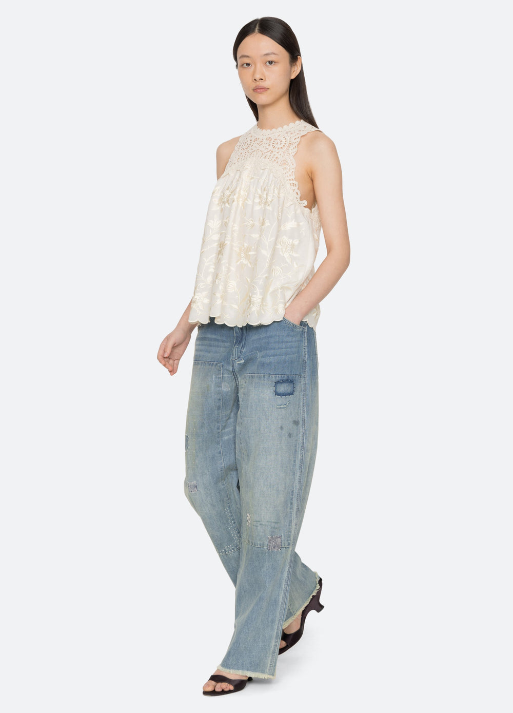 Sea New York Alina Tank - Cream