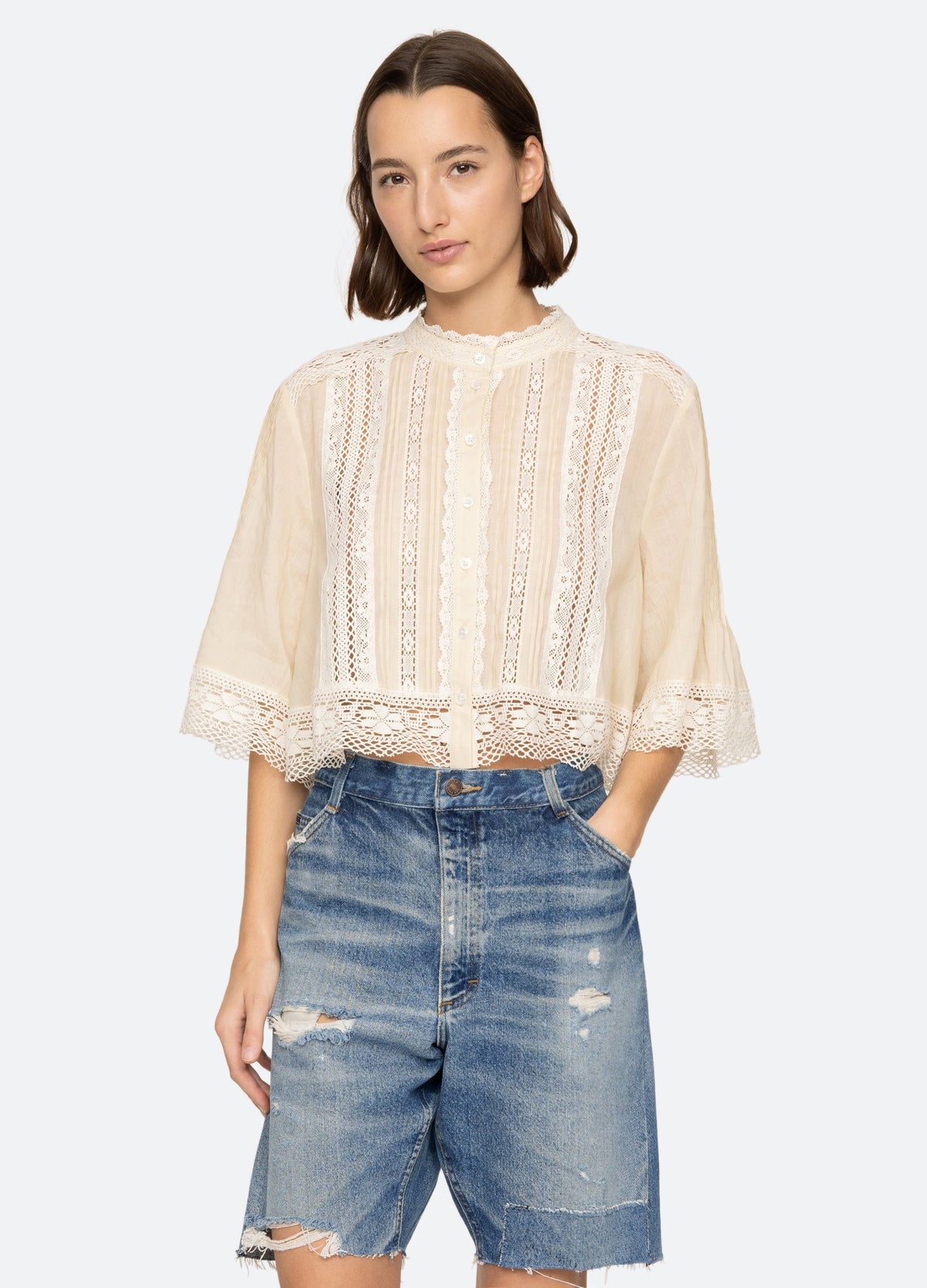 Sea New York Pippa S/S Top - Cream