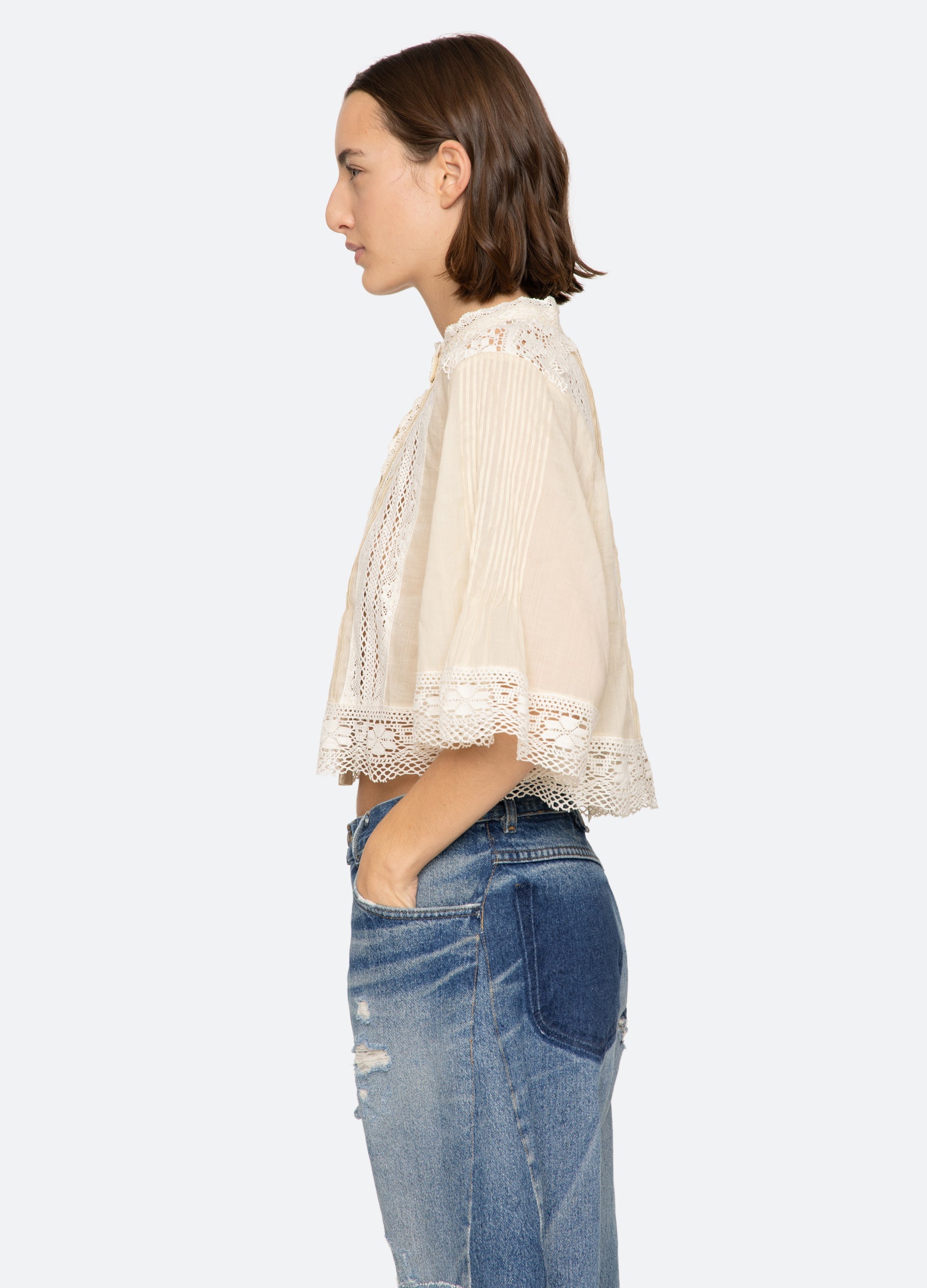 Sea New York Pippa S/S Top - Cream