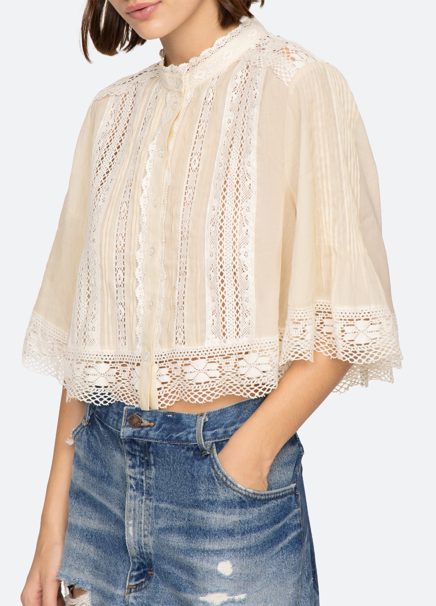 Sea New York Pippa S/S Top - Cream