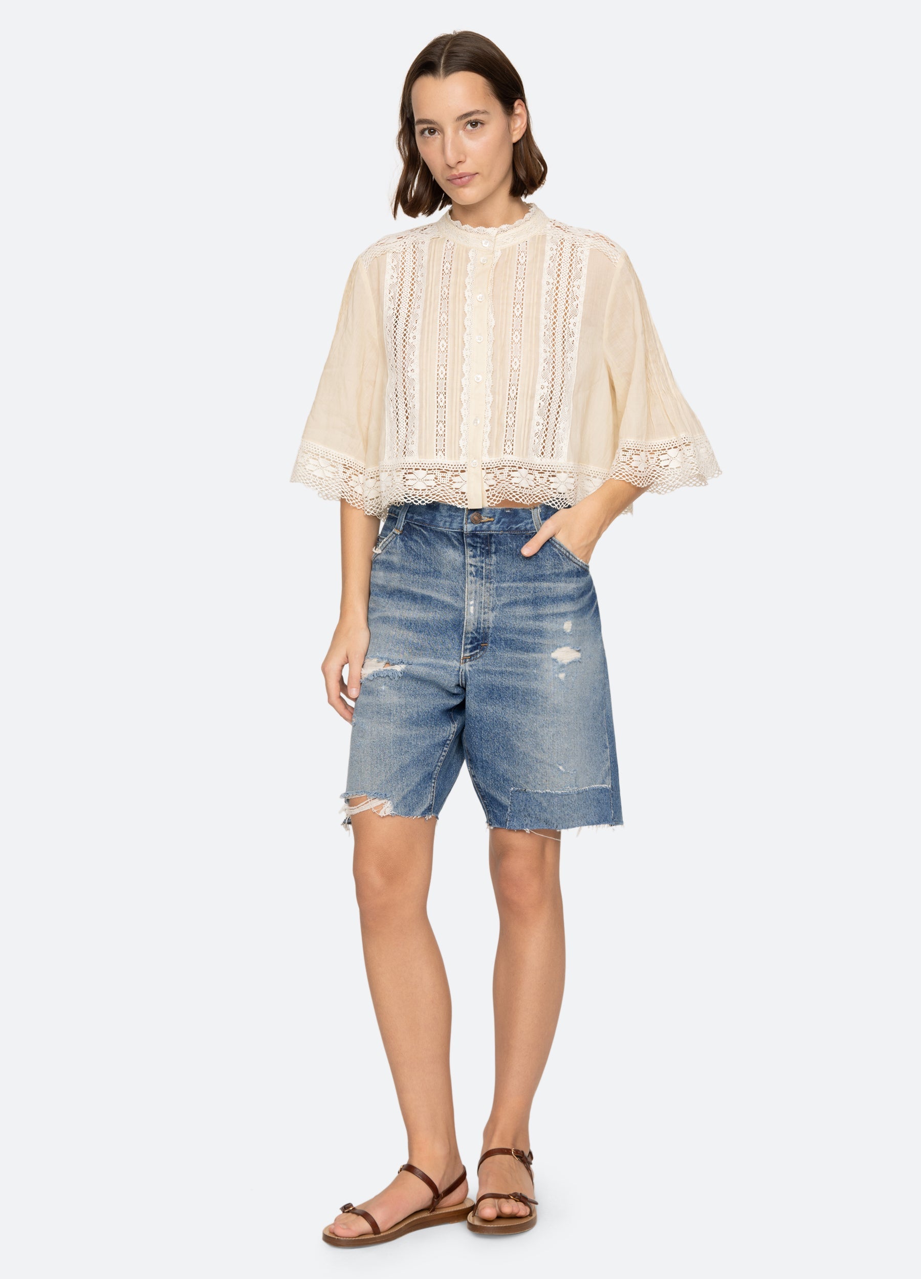Sea New York Pippa S/S Top - Cream