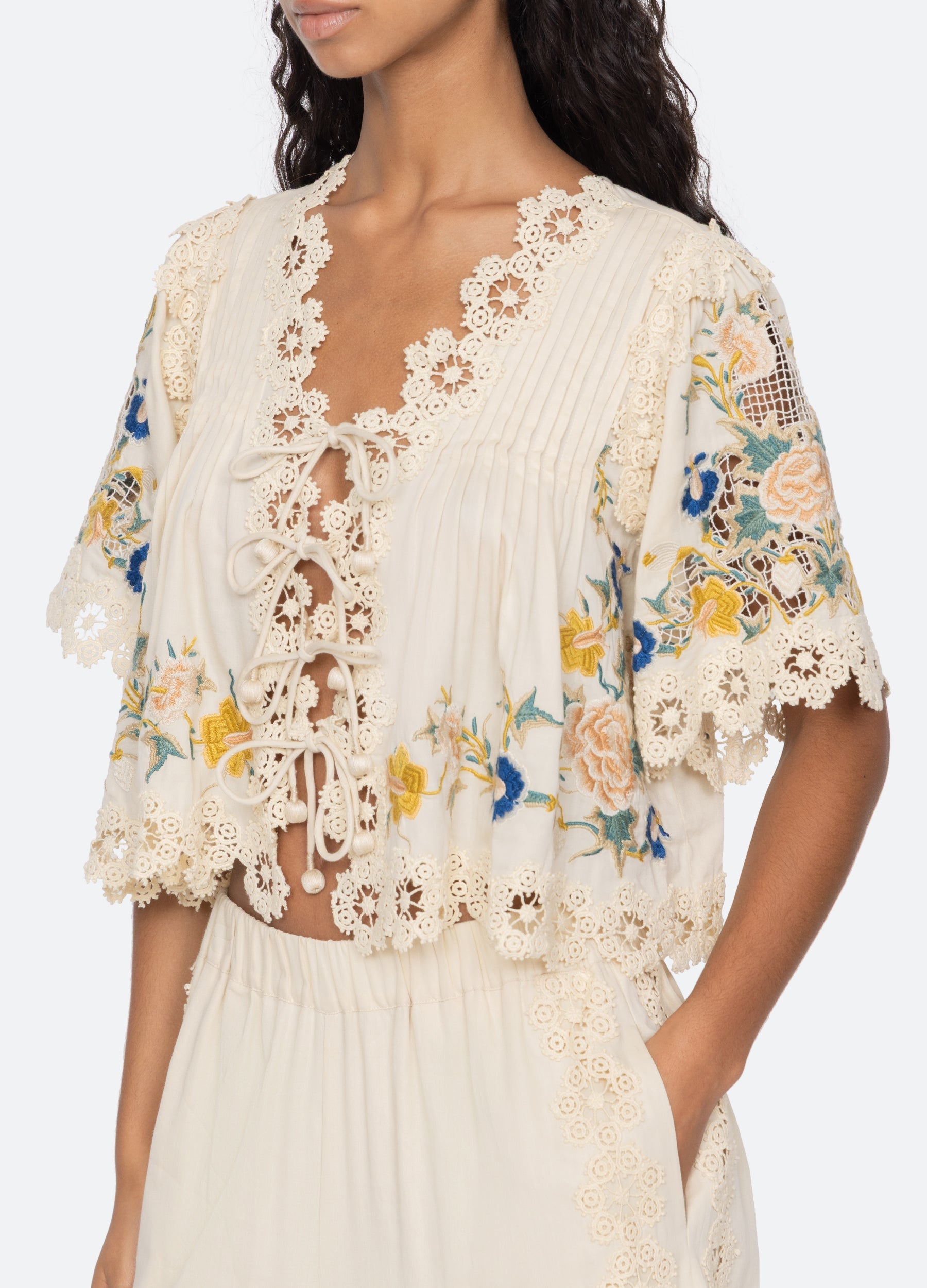 Sea New York Adonna S/S Top - Cream