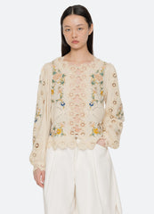 Sea New York Adonna L/S Top - Cream
