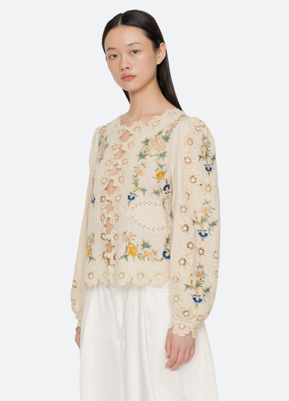Sea New York Adonna L/S Top - Cream