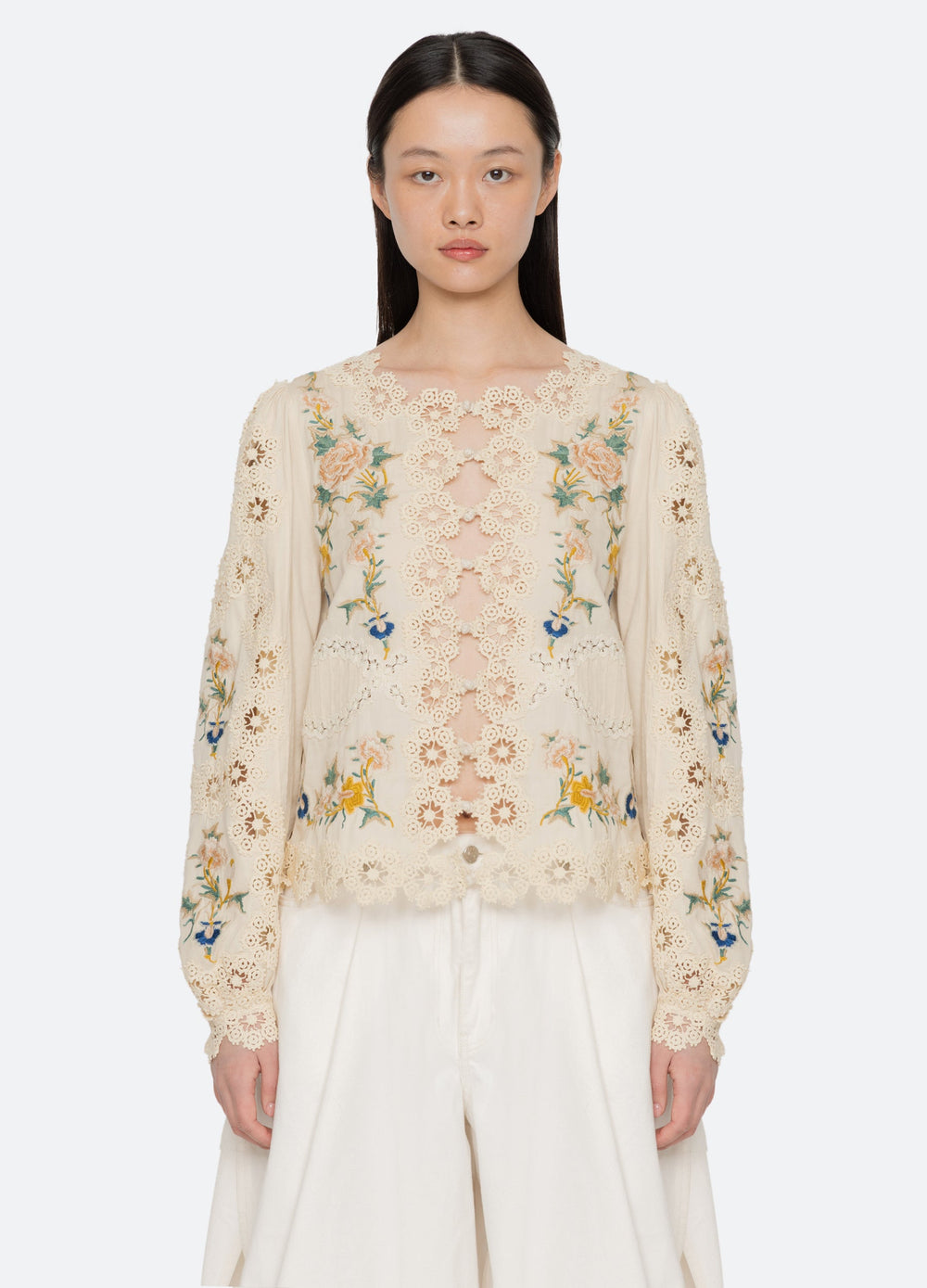 Sea New York Adonna L/S Top - Cream