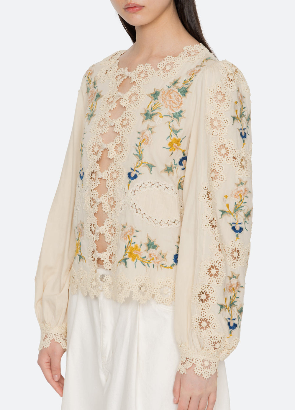 Sea New York Adonna L/S Top - Cream