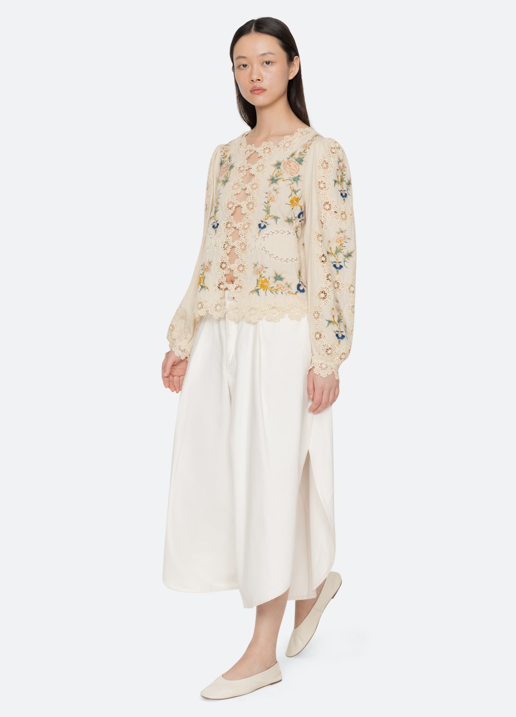 Sea New York Adonna L/S Top - Cream
