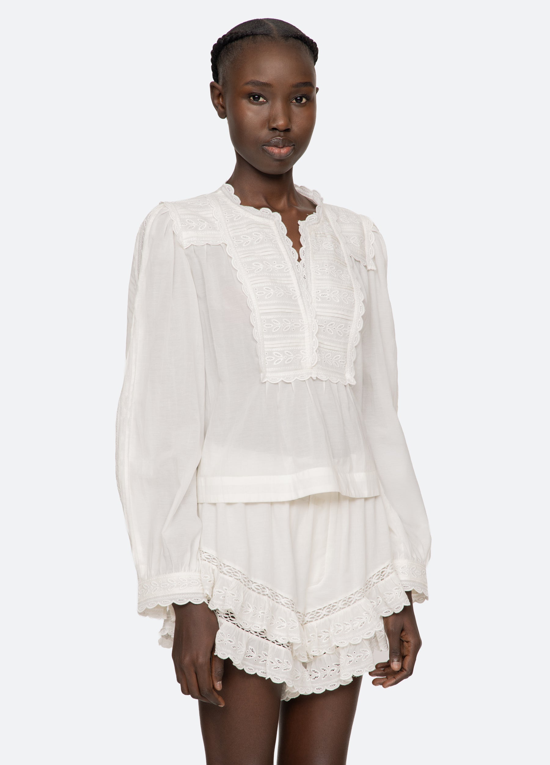 Sea New York Eliza L/S Top - White