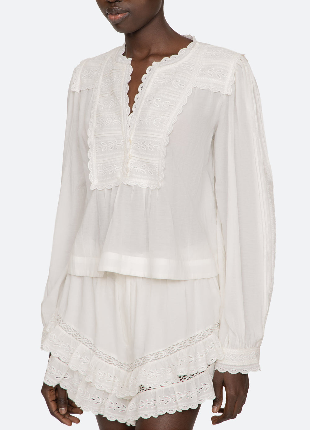 Sea New York Eliza L/S Top - White