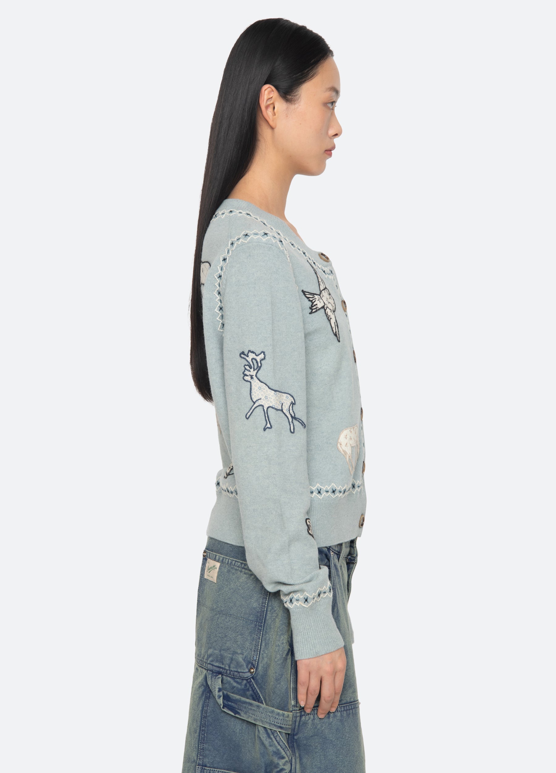 Sea New York Winslow Cardigan - Blue