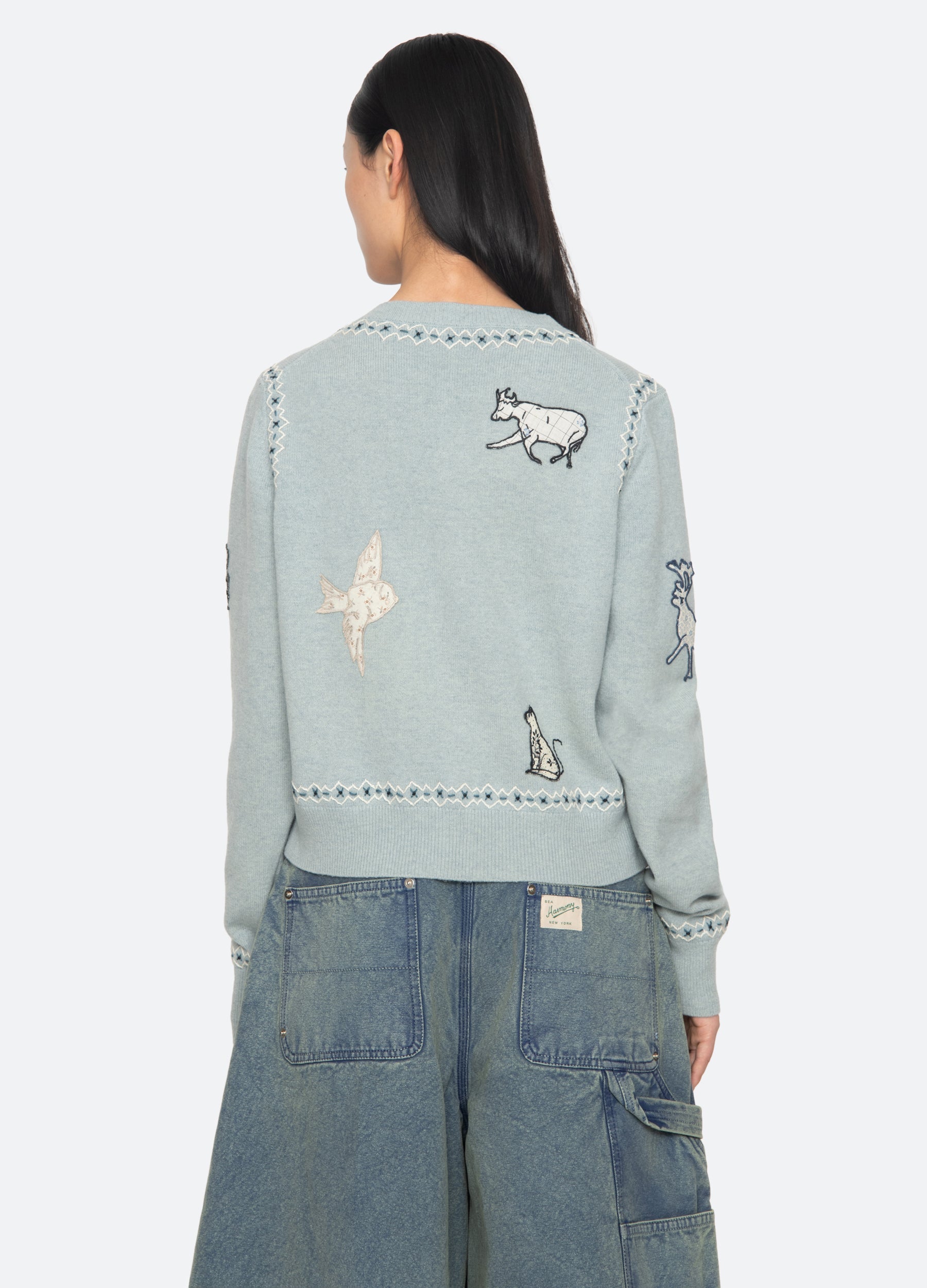 Sea New York Winslow Cardigan - Blue