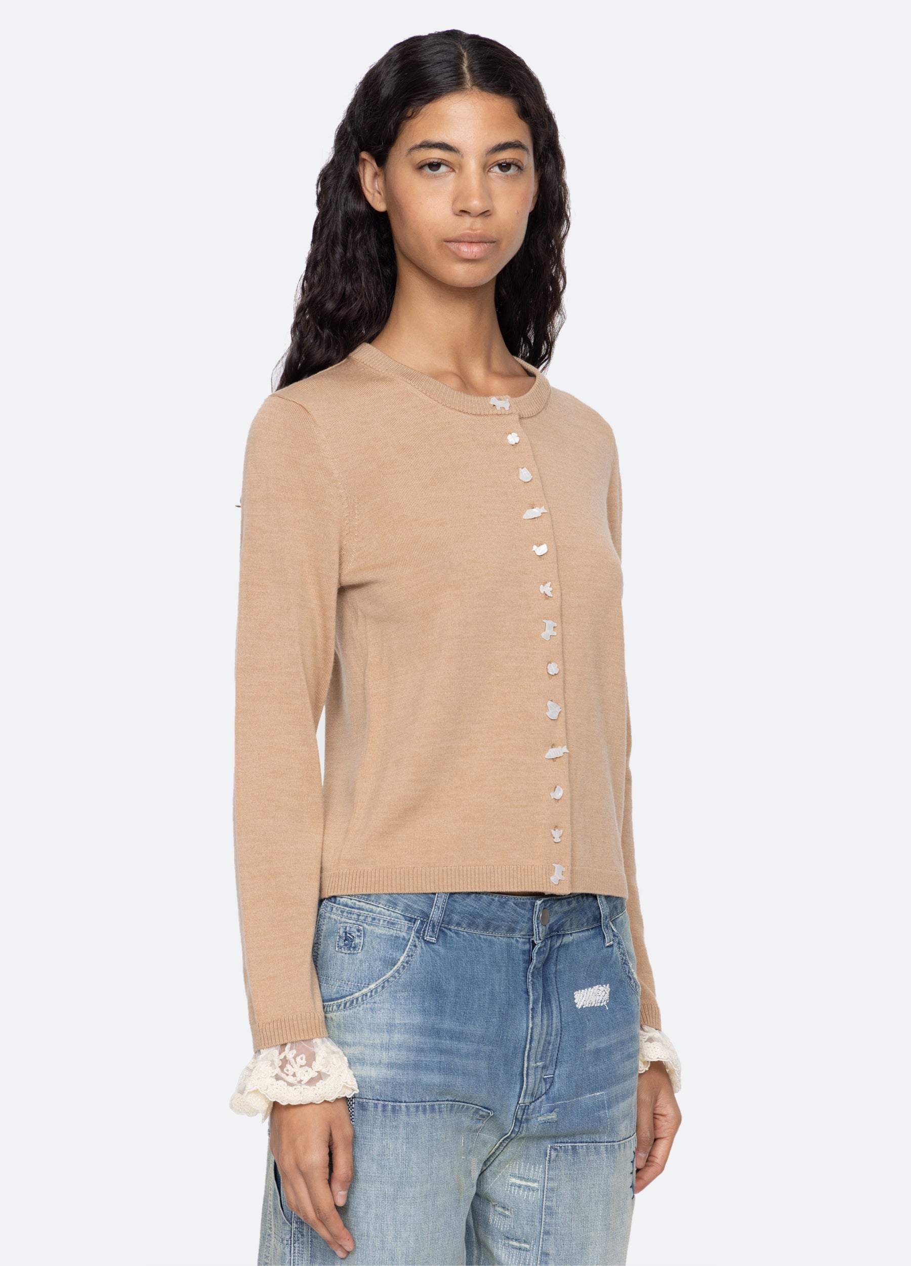 Sea New York Diane Cardigan - Camel