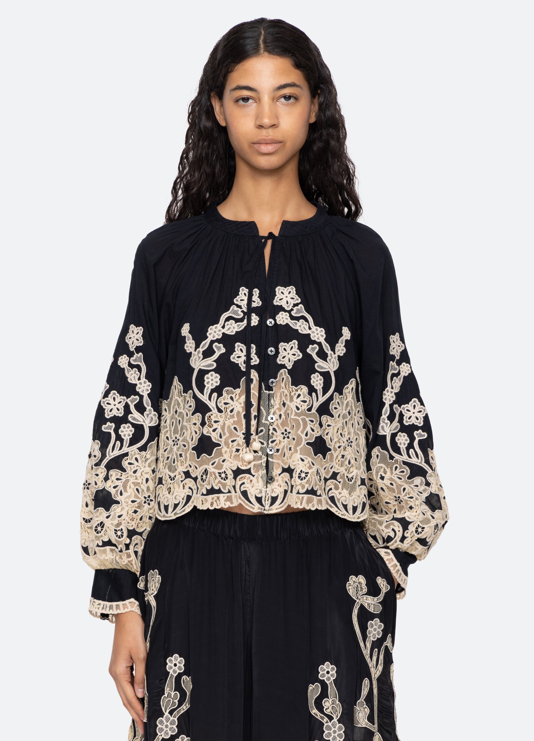 Sea New York Gracelyn L/S Top - Black