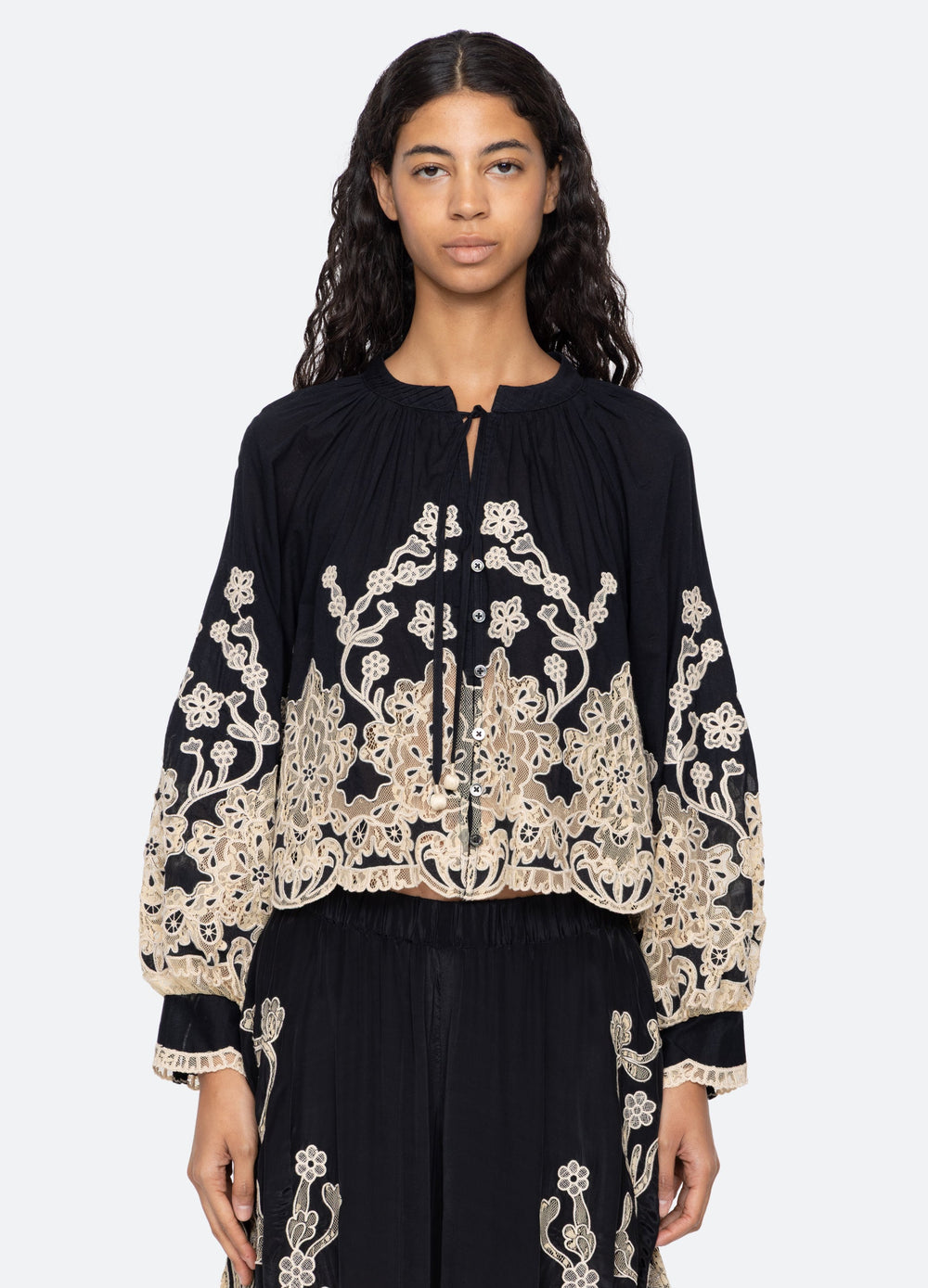 Sea New York Gracelyn L/S Top - Black