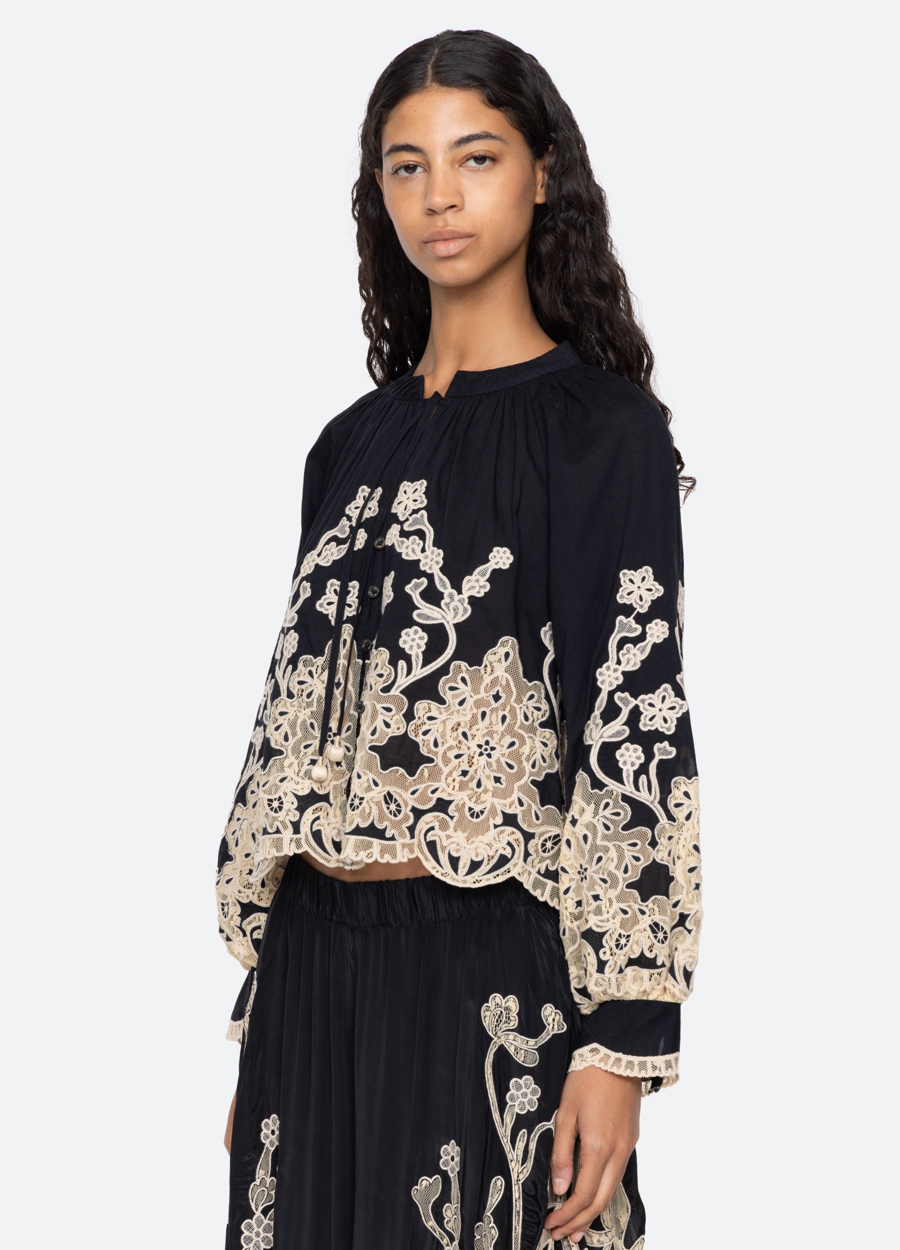 Sea New York Gracelyn L/S Top - Black