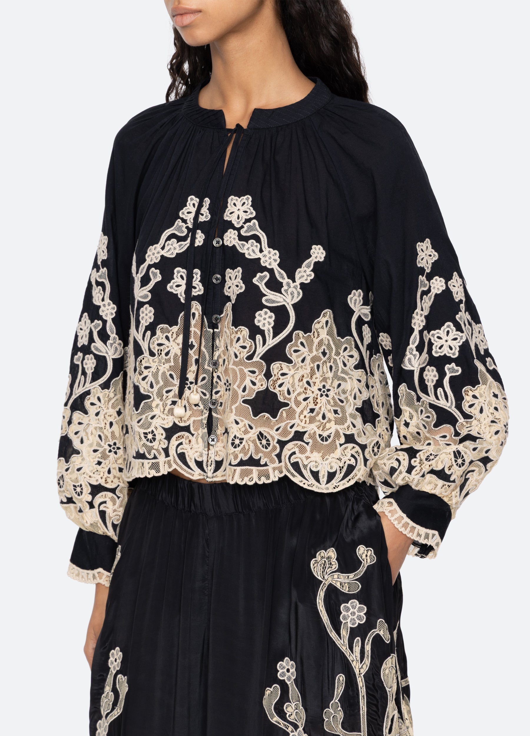 Sea New York Gracelyn L/S Top - Black