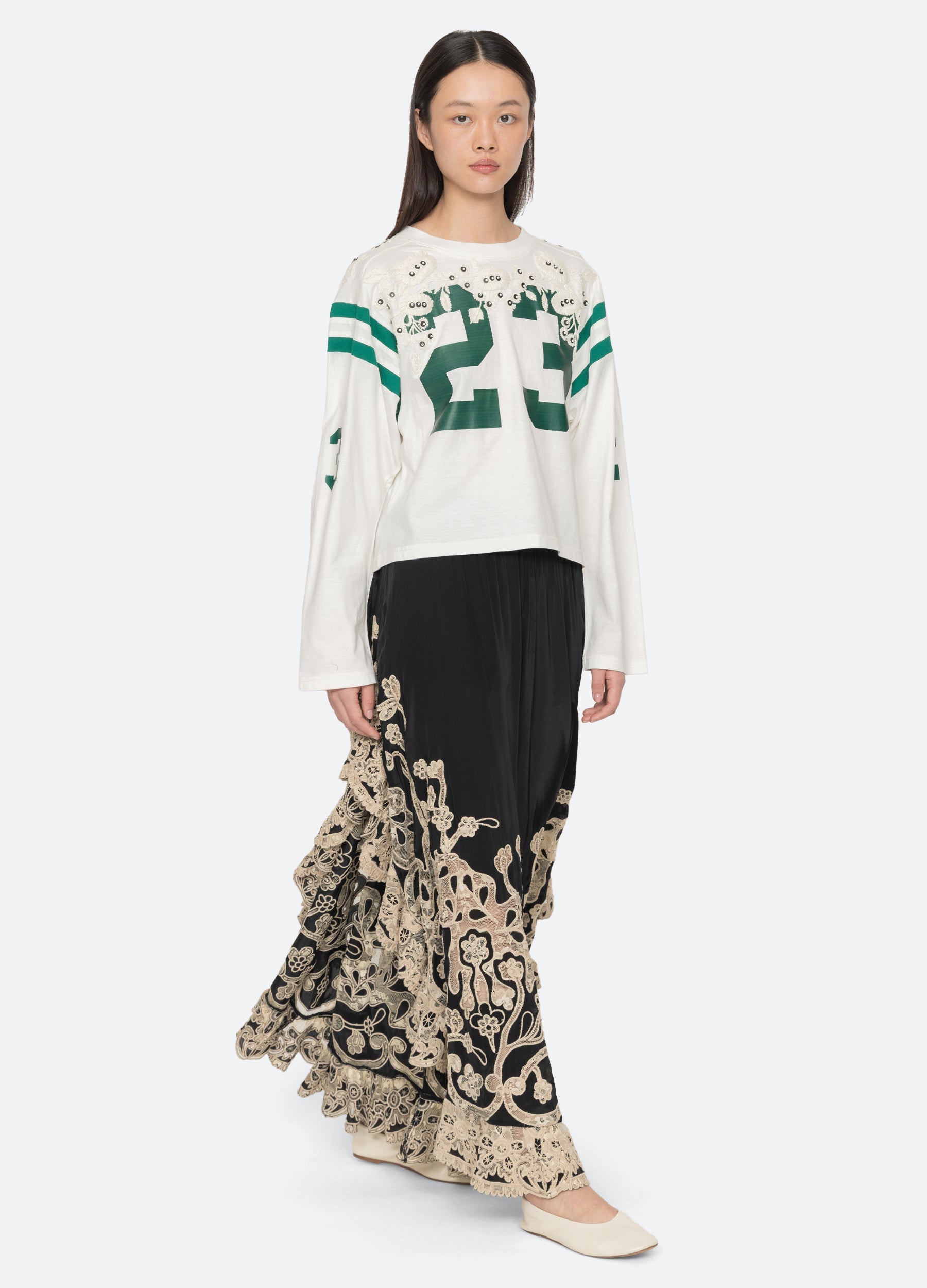 Sea New York Georgie L/S Tee - Cream