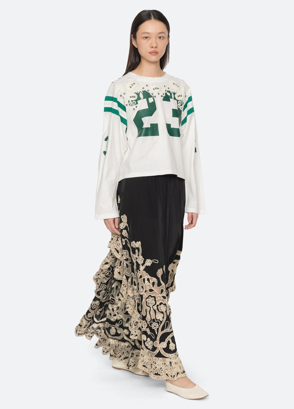 Sea New York Georgie L/S Tee - Cream