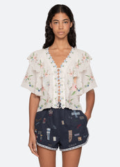 Sea New York Serafina S/S Top - Cream