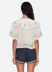 Sea New York Serafina S/S Top - Cream