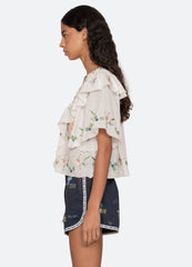 Sea New York Serafina S/S Top - Cream