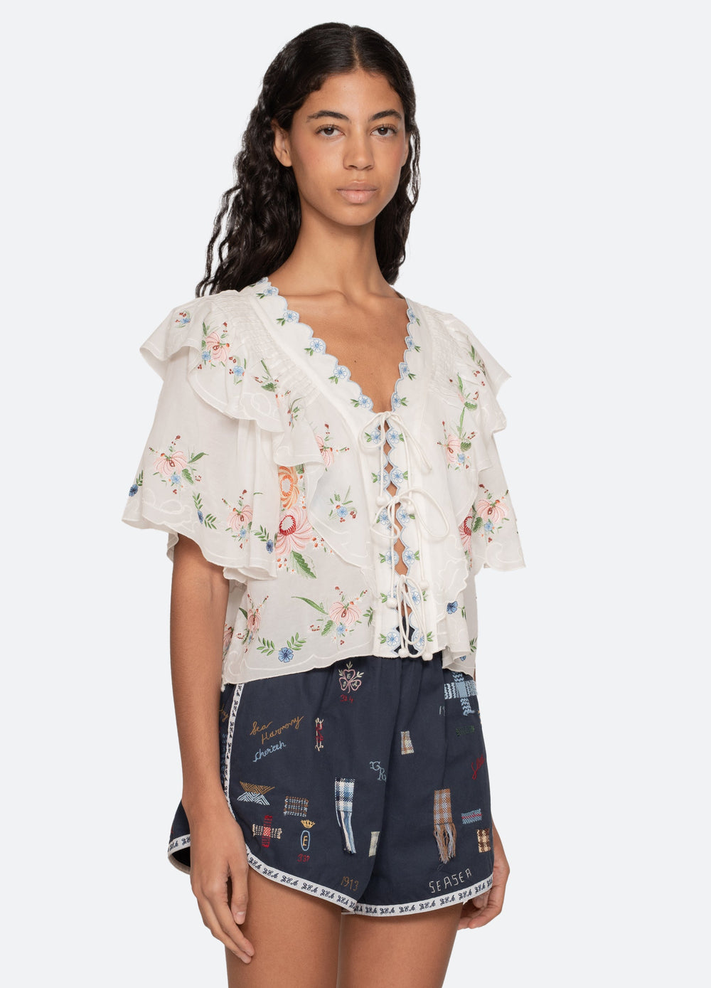 Sea New York Serafina S/S Top - Cream
