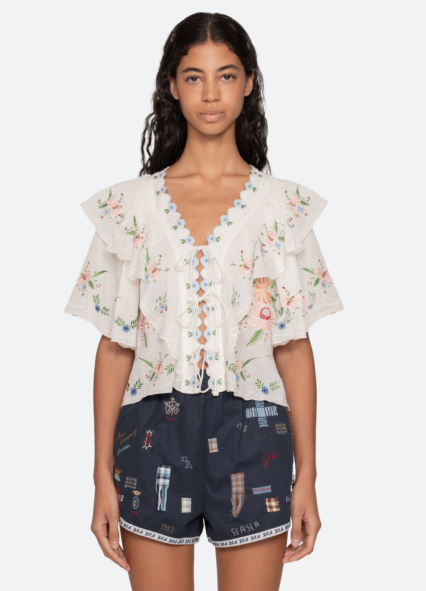 Sea New York Serafina S/S Top - Cream