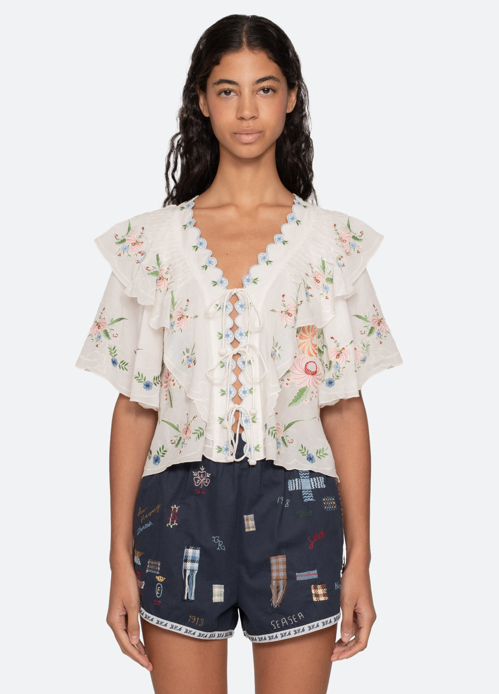 Sea New York Serafina S/S Top - Cream