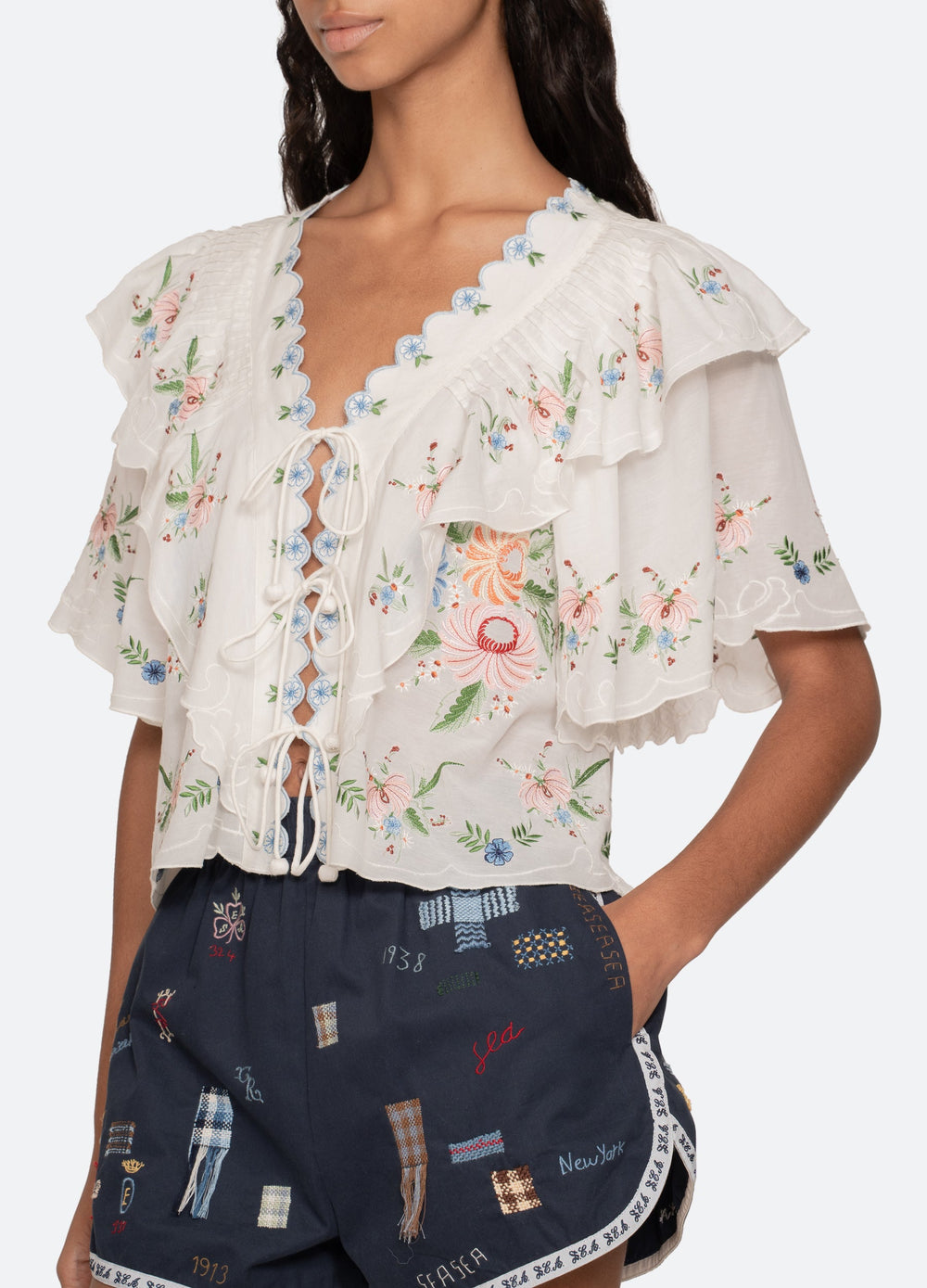 Sea New York Serafina S/S Top - Cream